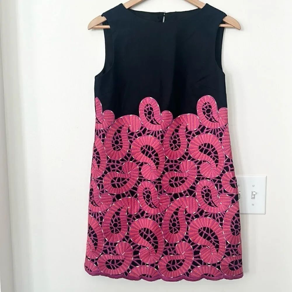 Tibi Paisley Embroidered Shift Dress 4